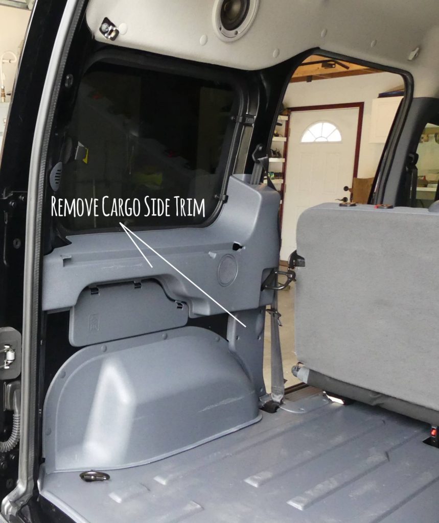 Remove Cargo Side Trim 2013 Ford Transit Connect